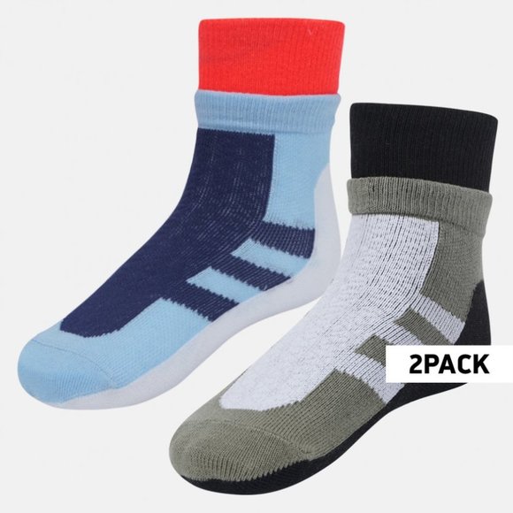 Adidas FK3488 Infant 2-Pack Combed  Cotton Socks - Picture 1 of 2